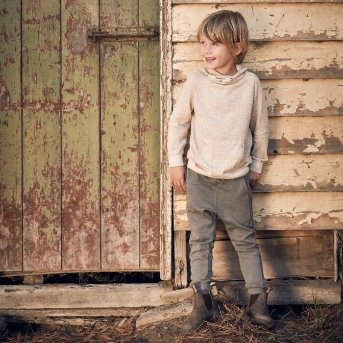 Blundstone 565 Kids Unisex Rustic Brown Leather Boots Slip On Ankle Boots - Knighthood Store