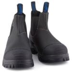 Blundstone 910 Black Leather Steel Toe Chelsea Boots Durable Ankle Safety Boots - Knighthood Store