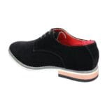Mens Suede Smart Casual Oxford Shoes Laced Brown Black Blue - Knighthood Store