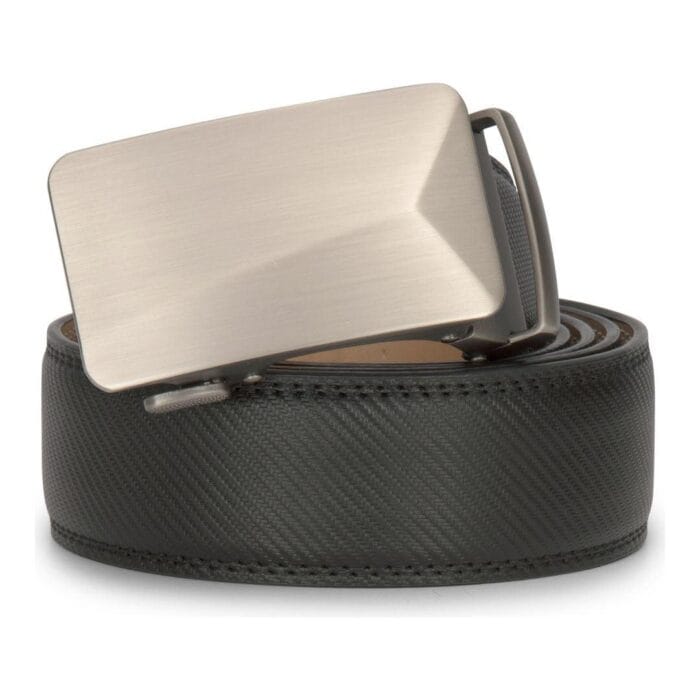 Mens Leather Belt Ratchet Trouser Jeans Dress 35MM Trim to Fit Any Size - Knighthood Store