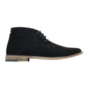 Mens Suede Ankle Boots Chelsea Laced Real Leather Lined Italian Design Smart Casual - Knighthood Store