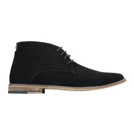 Mens Suede Ankle Boots Chelsea Laced Real Leather Lined Italian Design Smart Casual - Knighthood Store