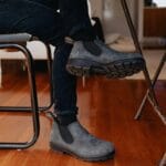 Blundstone 2035 Rustic Black Low-Cut Leather Boots Retro Vintage Slip On - Knighthood Store