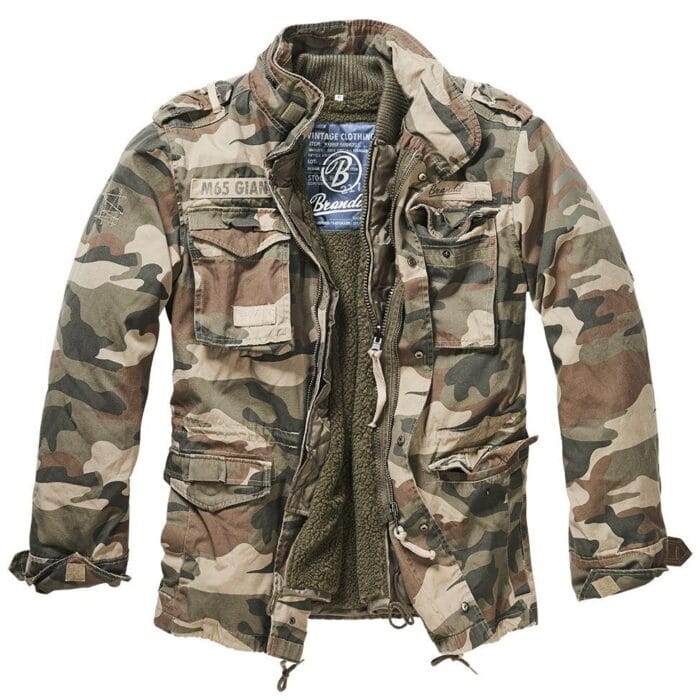 Brandit M65 Giant Military Parka Jacket US Army Combat Zip Fleece Warm Winter - Knighthood Store