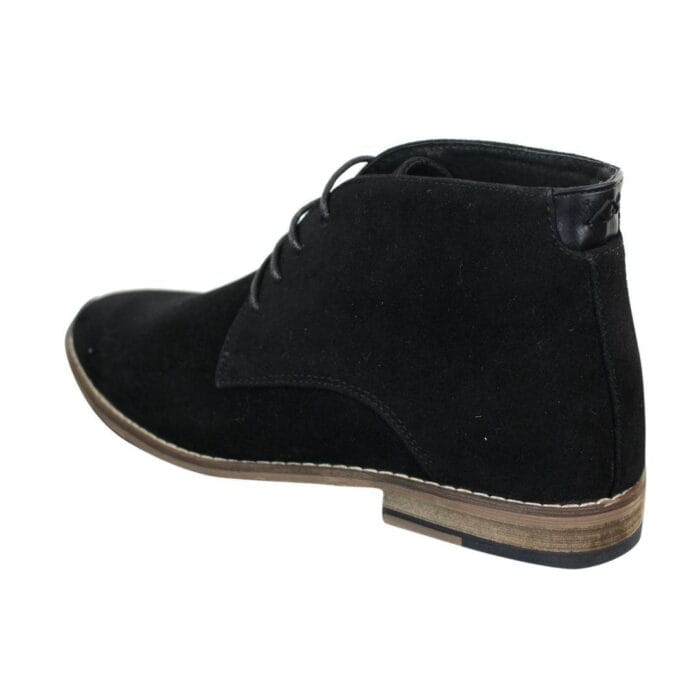 Mens Suede Ankle Boots Chelsea Laced Real Leather Lined Italian Design Smart Casual - Knighthood Store