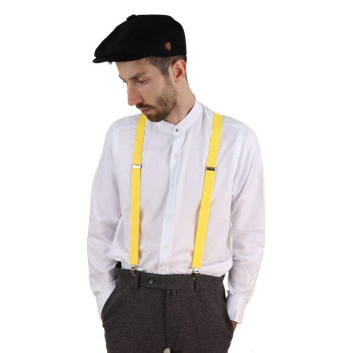 Mens Classic Retro Trouser Braces Suspenders 1920s Gatsby Peaky Blinders Colours - Knighthood Store