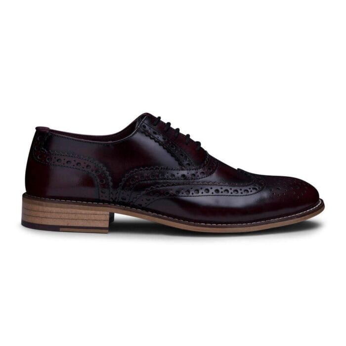 Mens Real Leather Vintage Shoes Brogues 1920s Suede Tweed Laced Shoes Smart Formal - Knighthood Store