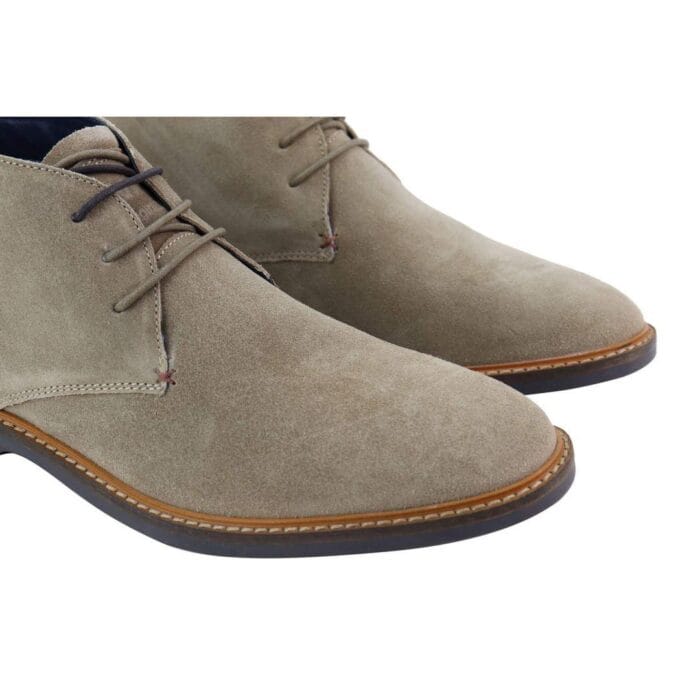Mens Real Suede Italian Slip On Ankle Boots Smart Casual Desert Chelsea Dealer - Knighthood Store