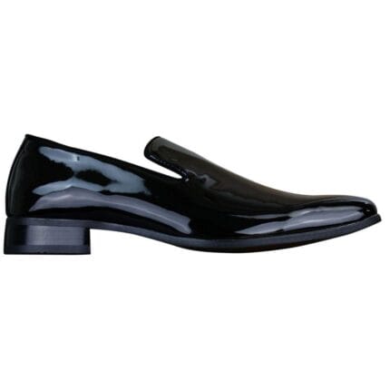 Mens Slip On Patent Shiny Driving Loafers Shoes Leather Smart Casual White Black - Knighthood Store