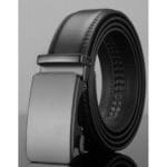 Mens Leather Belt Ratchet Trouser Jeans Dress 35MM Trim to Fit Any Size - Knighthood Store