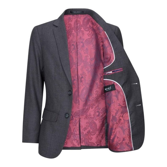 Boys 3 Piece Charcoal Dark Grey Suit Classic Wedding Party Vintage - Knighthood Store