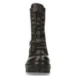 Ladies New Rock Platform Heel Boots Plain Metal Military Punk Goth NewTYRE07X-S1 - Knighthood Store