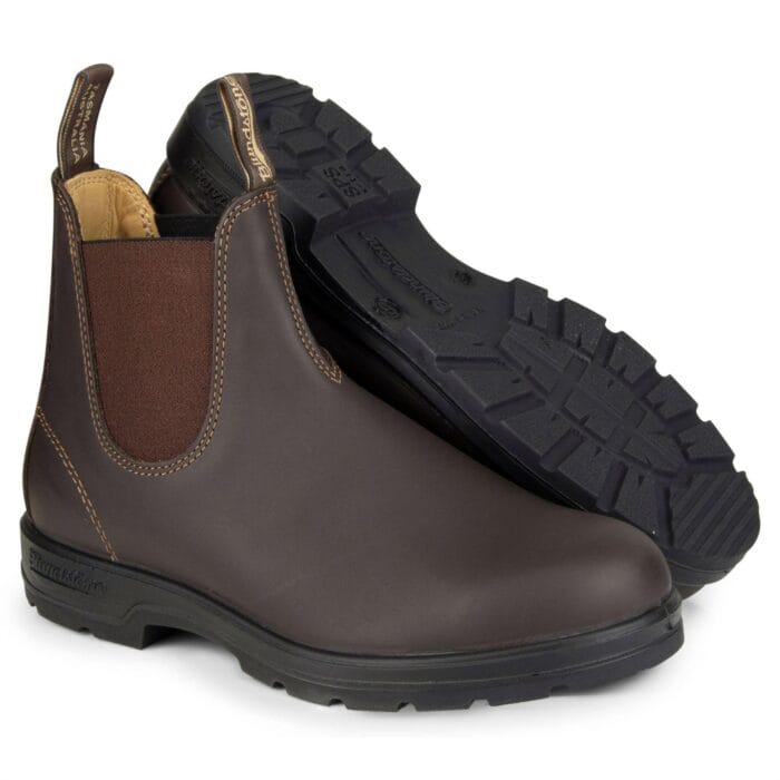 Blundstone 550 Walnut Brown Leather Australian Chelsea Ankle Boots - Knighthood Store