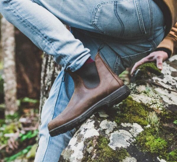 Blundstone 1477 Antique Brown Thermal Leather Chelsea Ankle Boots Retro Vintage - Knighthood Store