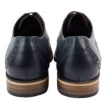 Mens Classic Laced Full Leather Derby Shoes Plain British Design Smart Casual - Knighthood Store