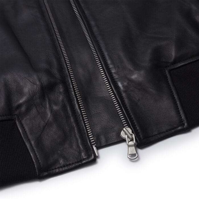 Women's Leather Jacket Cropped Bomber Zipper Short Coat - Knighthood Store
