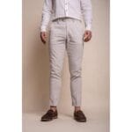 Mens Stone Grey Linen 2 Piece Summer Suit - Knighthood Store