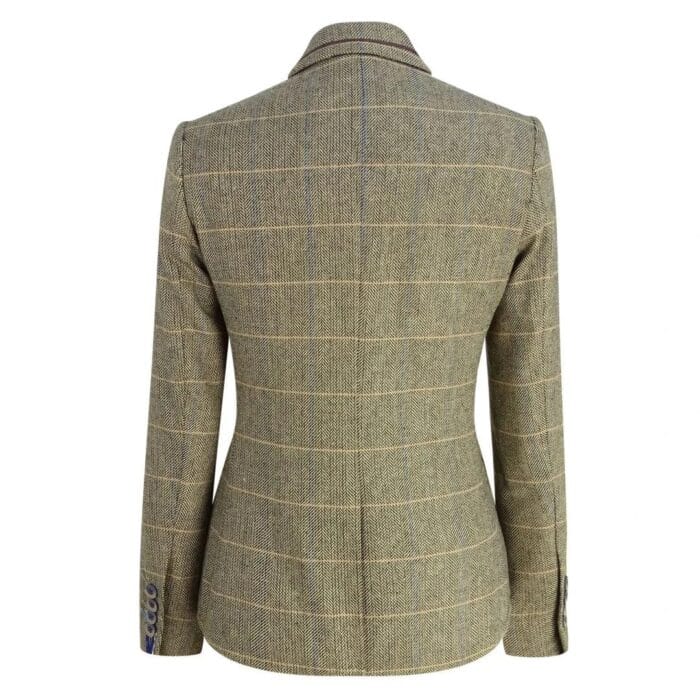 Women Classic Tweed Herringbone Check Tan Brown Slim Fit Vintage peaky blinders - Knighthood Store