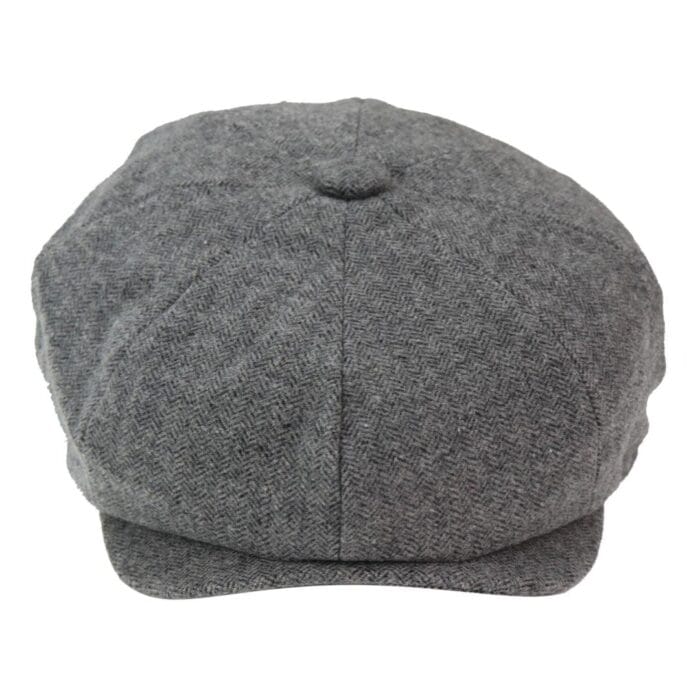 Mens 8 Panel Hat Wool Baker Boy Newsboy Flat Cap Grandad Tweed Check 1920s Peaky - Knighthood Store