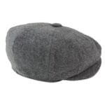 Mens 8 Panel Hat Wool Baker Boy Newsboy Flat Cap Grandad Tweed Check 1920s Peaky - Knighthood Store