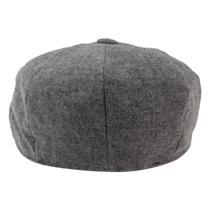 Mens 8 Panel Hat Wool Baker Boy Newsboy Flat Cap Grandad Tweed Check 1920s Peaky - Knighthood Store