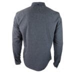 Mens Smart Casual Over Shirt Grey Navy Relaxed Fit Classic Button Down Pockets - Knighthood Store