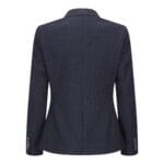 Ladies Tweed Navy Check Blazer Wool Classic Hunting Jacket Vintage 1920s Retro - Knighthood Store