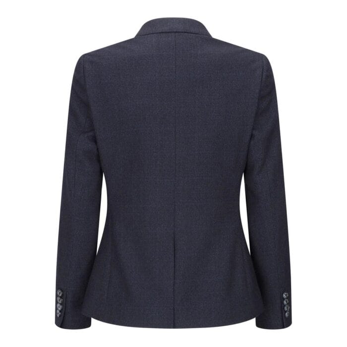 Ladies Tweed Navy Check Blazer Wool Classic Hunting Jacket Vintage 1920s Retro - Knighthood Store