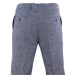 Mens Tweed Wool Check Vintage 1920s Classic Tailored Fit Trousers Regular Length - Knighthood Store
