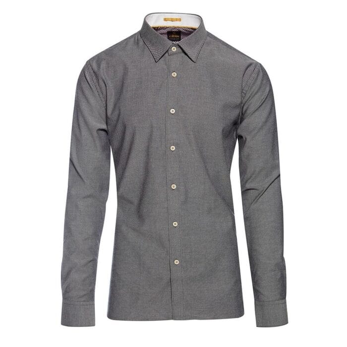 Mens Tailored Fit Stretch Cotton Button Shirt Smart Casual Formal 1920's Blinders Vintage - Knighthood Store