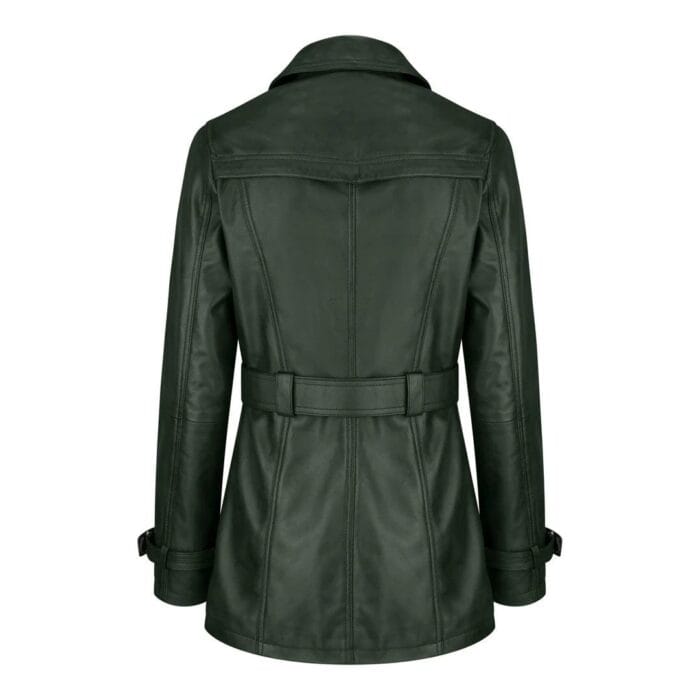 Women's Black Superior Leather Biker Jacket Coat Vintage Retro Design - Knighthood Store