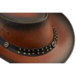 Australian Unisex Western Cowboy Outback Real Leather Aussie Bush Hat Vintage - Knighthood Store