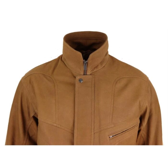 Mens Classic Bomber Black Nubuck Washed Brown Real Leather Jacket - Knighthood Store