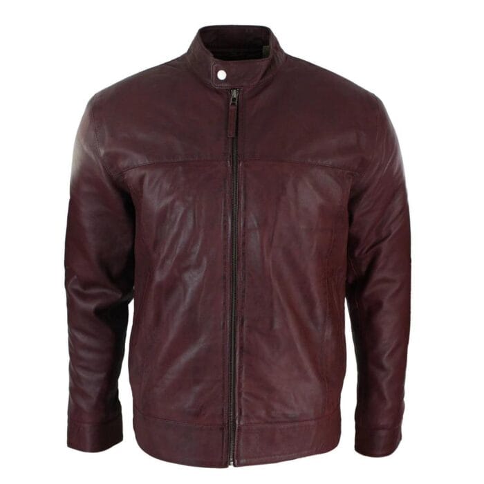 Mens Real Suede Leather Classic Zip Jacket Camel Turn Down Collar Vintage Retro - Knighthood Store
