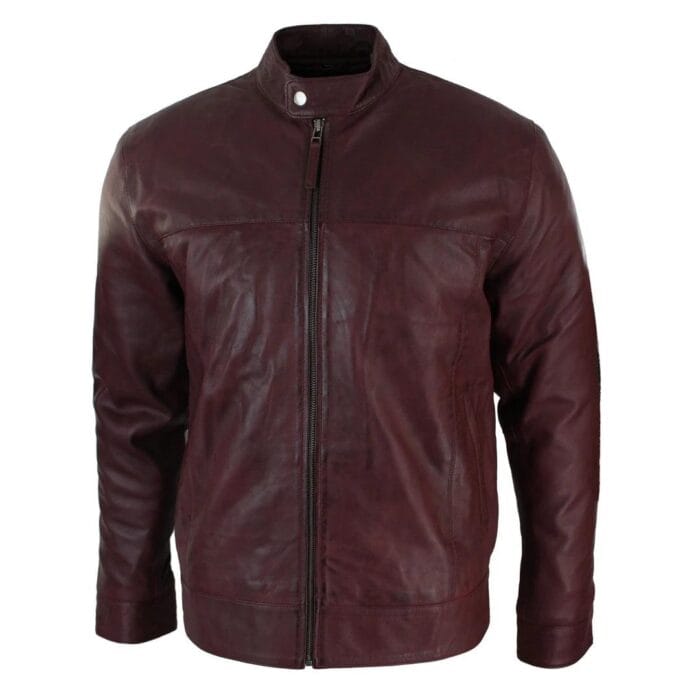 Mens Real Suede Leather Classic Zip Jacket Camel Turn Down Collar Vintage Retro - Knighthood Store
