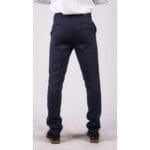 Mens Black Tweed Trousers Check Vintage 1920s Gatsby Blinders Tailored Fit Grey Blue - Knighthood Store