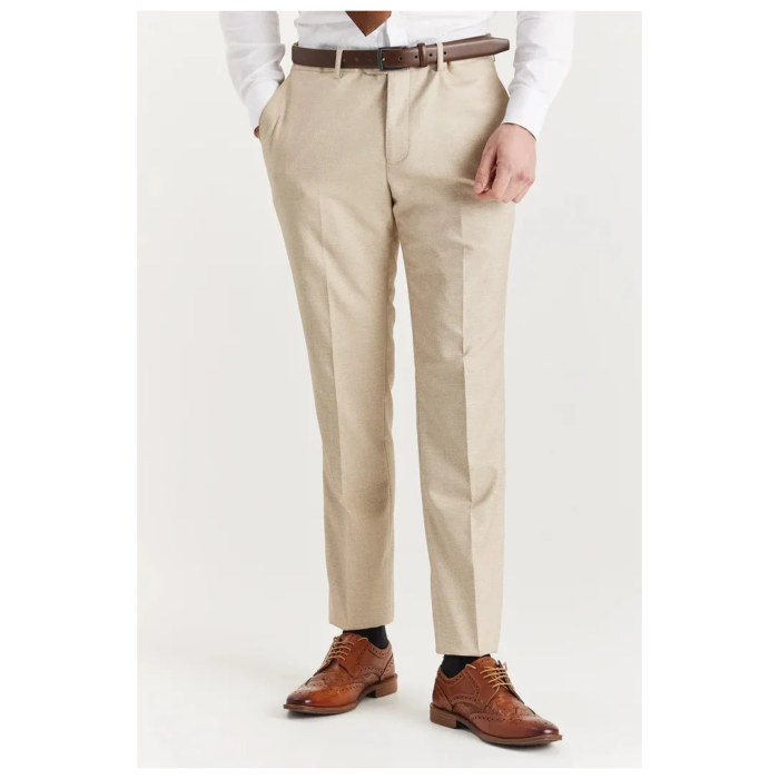 Belmont - Men's Beige Trousers - Image 1
