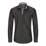 Mens Button Down Cuff Shirt Smart Casual Formal Slim Fit Cotton Long Sleeve - Knighthood Store