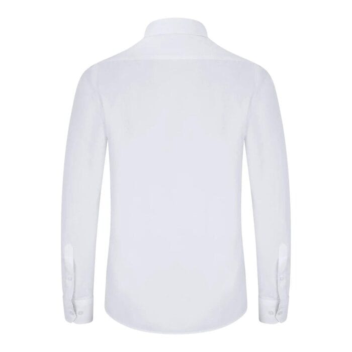 Mens Button Down Cuff Shirt Smart Casual Formal Slim Fit Cotton Long Sleeve - Knighthood Store