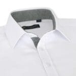 Mens Button Down Cuff Shirt Smart Casual Formal Slim Fit Cotton Long Sleeve - Knighthood Store