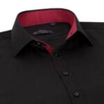 Mens Button Down Cuff Shirt Smart Casual Formal Slim Fit Cotton Long Sleeve - Knighthood Store