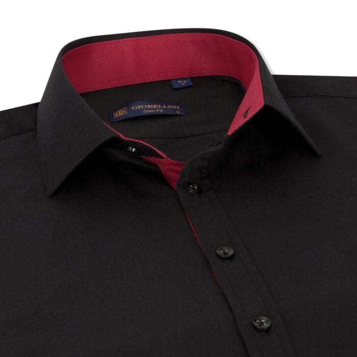 Mens Button Down Cuff Shirt Smart Casual Formal Slim Fit Cotton Long Sleeve - Knighthood Store