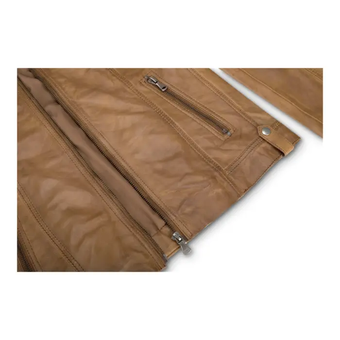 New Ladies Womens Real Leather Slim Fit Soft Zip Biker Style Jacket - Image 45