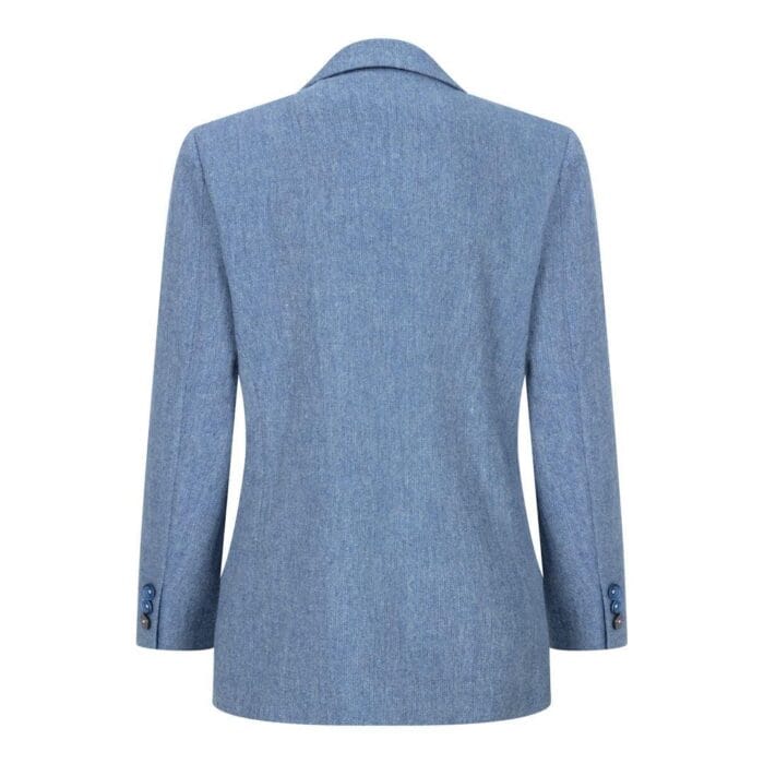 Boys 3 Piece Wool Suit Light Blue Tweed Vintage 1920s Classic 4 Pocket Waistcoat - Knighthood Store