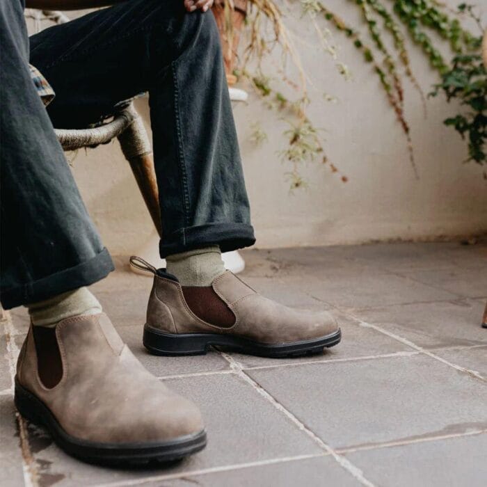 Blundstone 2036 Rustic Brown Low-Cut Leather Boots Low Classic Vintage Retro - Knighthood Store