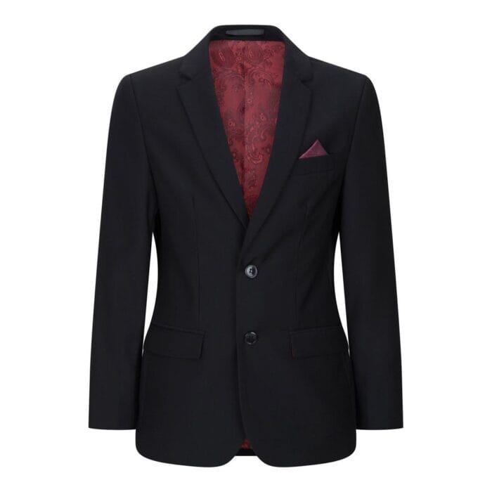 Boys 3 Piece Black Tailored Fit Complete Suit Classic Wedding Mourning Funeral - Knighthood Store