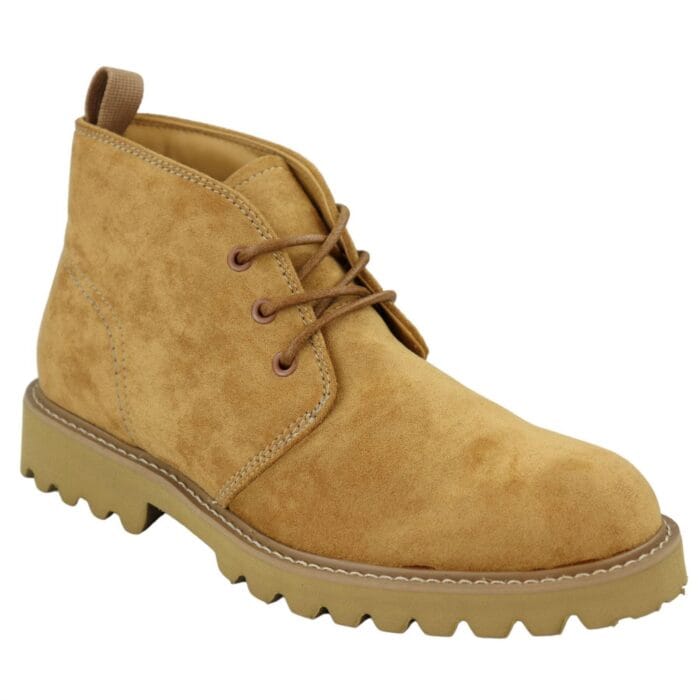 Mens Casual Hiking Boots Jeans Laced Ankle Suede Chukka - Knighthood Store