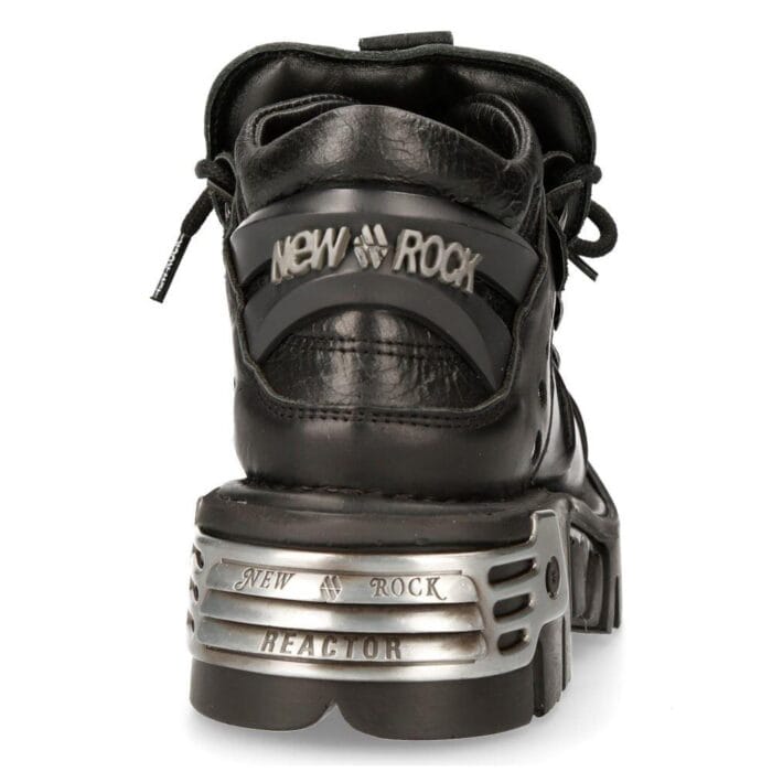 New Rock Women's 110-S1 Bootie Metal Spikes Goth Punk Laced - Knighthood Store