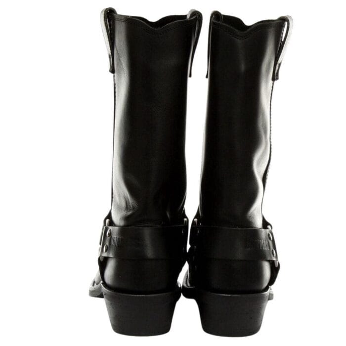 Unisex Real Leather Hi Biker Boots Rock Punk Grinders Buckle Cowboy Riding - Knighthood Store