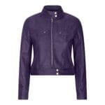 Women's Leather Moto Biker Jacket - Knighthood Store